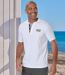 Pack of 2 Men's Palm Club T-Shirts - White Blue-2