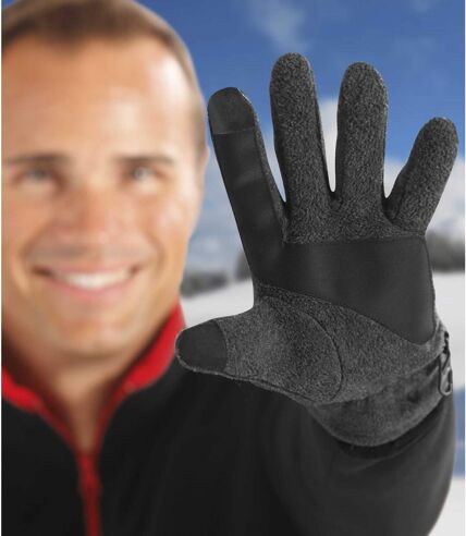 Fleecové rukavice na dotykové displeje