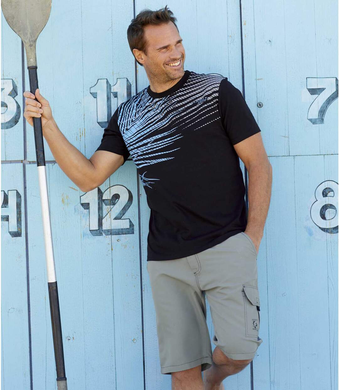 Pack of 6 Men's Graphic Print Summer T-Shirts-3