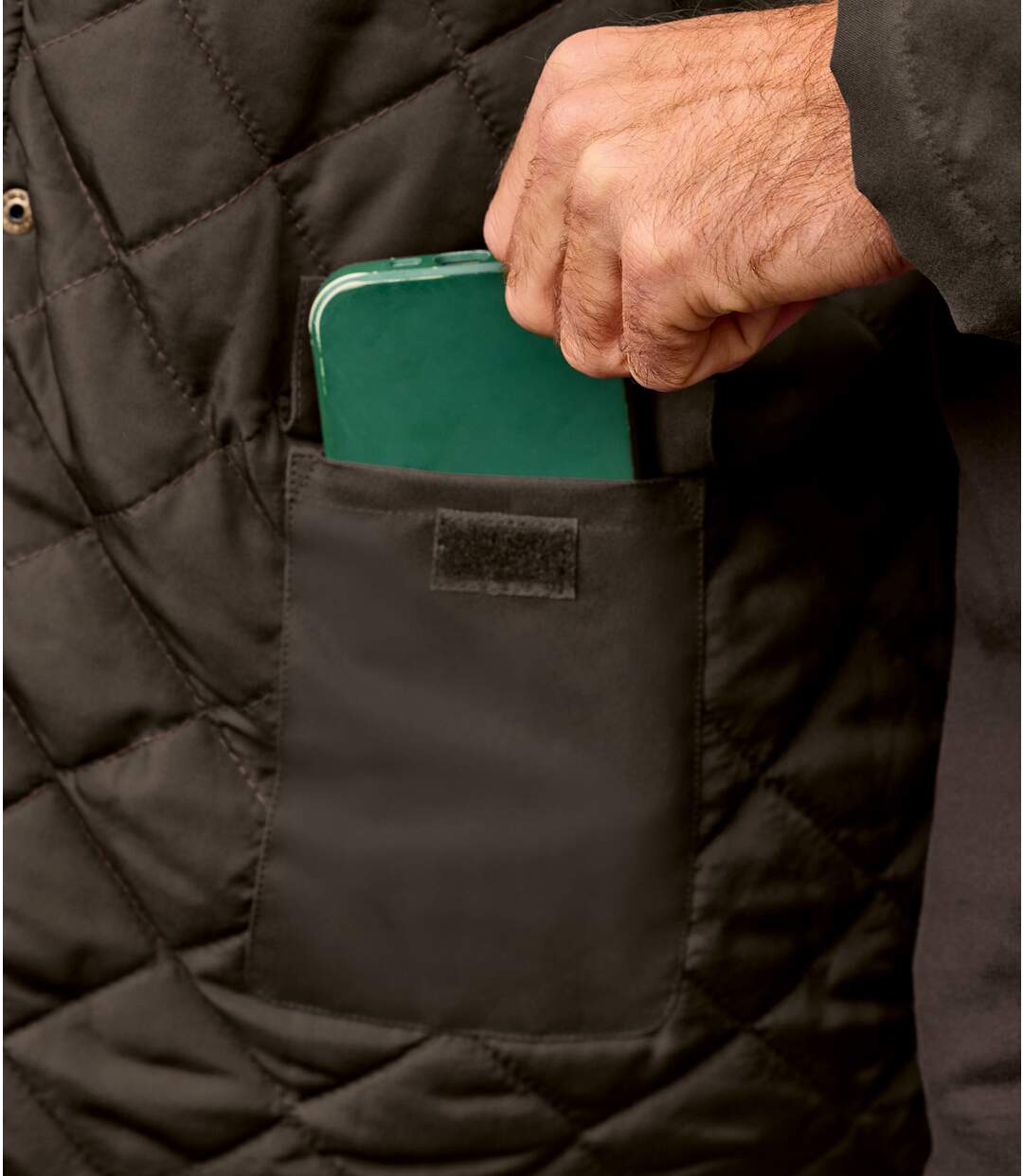 Többzsebes, viaszolt parka-6