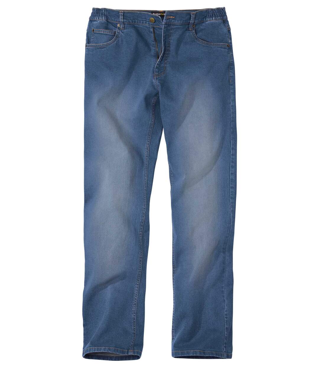 Pohodlné strečové džínsy rovného střihu Regular  Atlas For Men