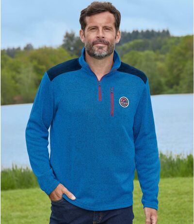 Men's Brushed Fleece Sweatshirt - Quarter-Zip