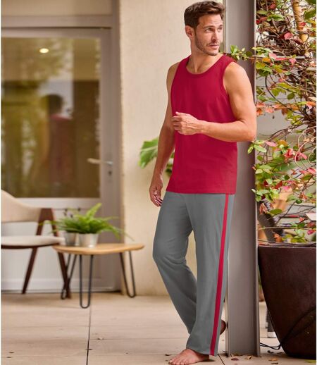 Men's Casual Cotton Trousers - Grey