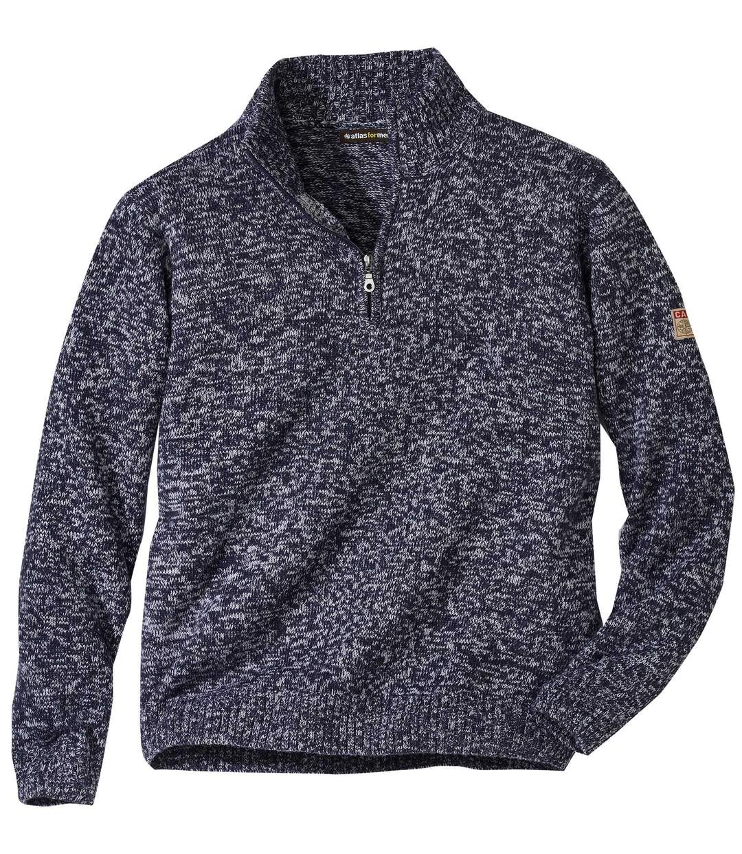 Hochschließender Pullover-3