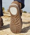 Men's Brown Summer Cut-Out Shoes Atlas For Men