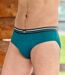 Pack of 3 Men's Comfort Briefs - Teal Navy-3