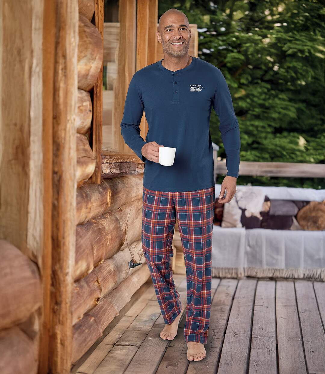 Pyjama van katoen en flanel-2