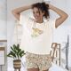 T-shirt de pyjama écru-2