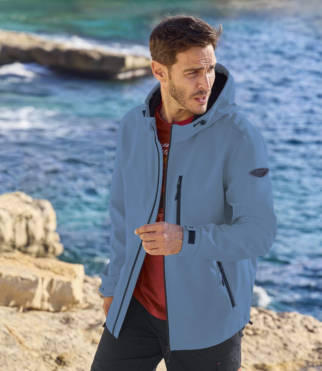 Le Blouson Softshell avec Capuche-1