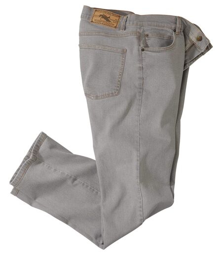 Men's Stretch Grey Jeans - Regular Fit