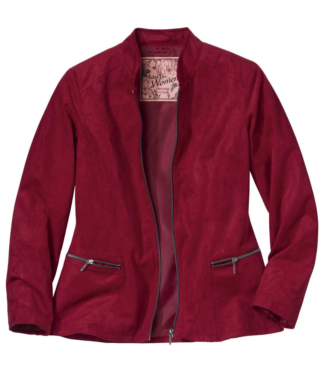 Modische Jacke in Wildlederoptik-2