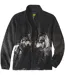 Men's Grey Wolf Print Fleece Jacket-3