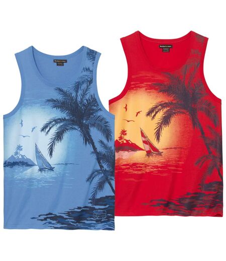 Set van 2 tanktops Sunset 