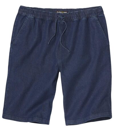 Men's Stretchy Denim Shorts - Blue