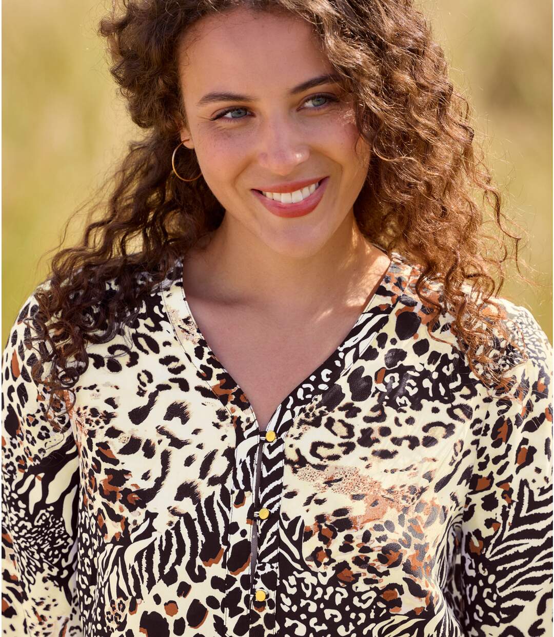 Szafarimintás krepp tunika-3