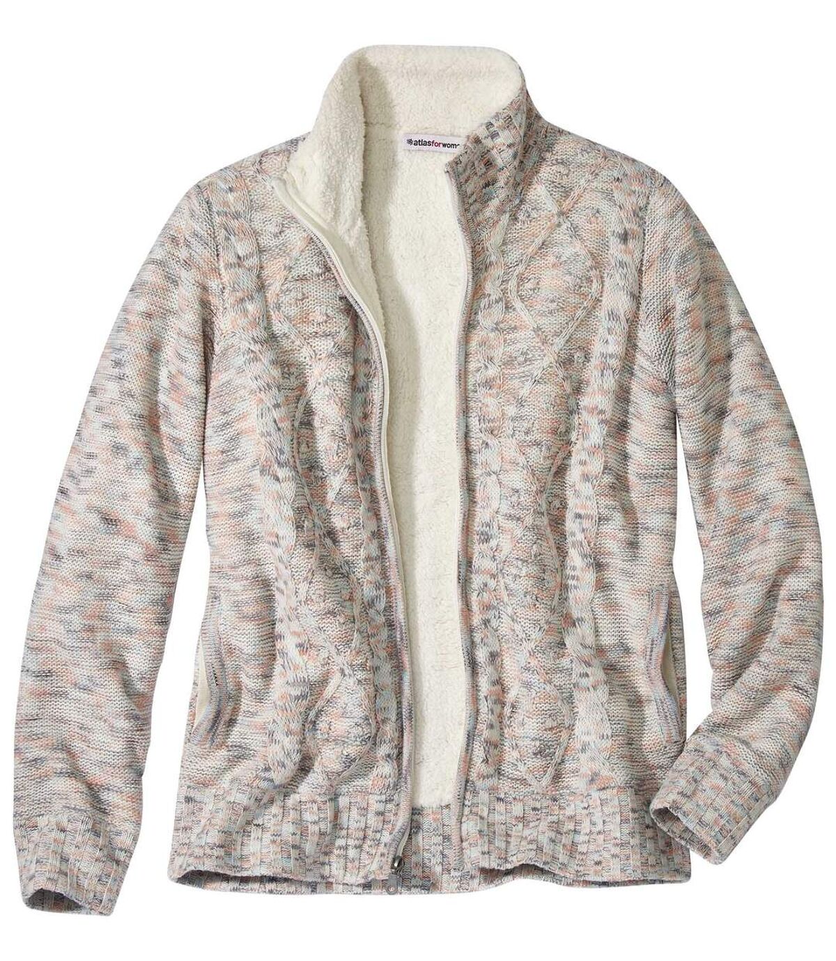 Women's Knitted Jacket with Fleece Lining Atlas For Men