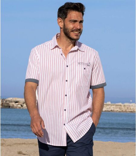 Lot de 2 Chemises Manches Courtes Rayées
