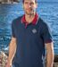 Pack of 2 Men's Sporty Polo Shirts - Red Navy 