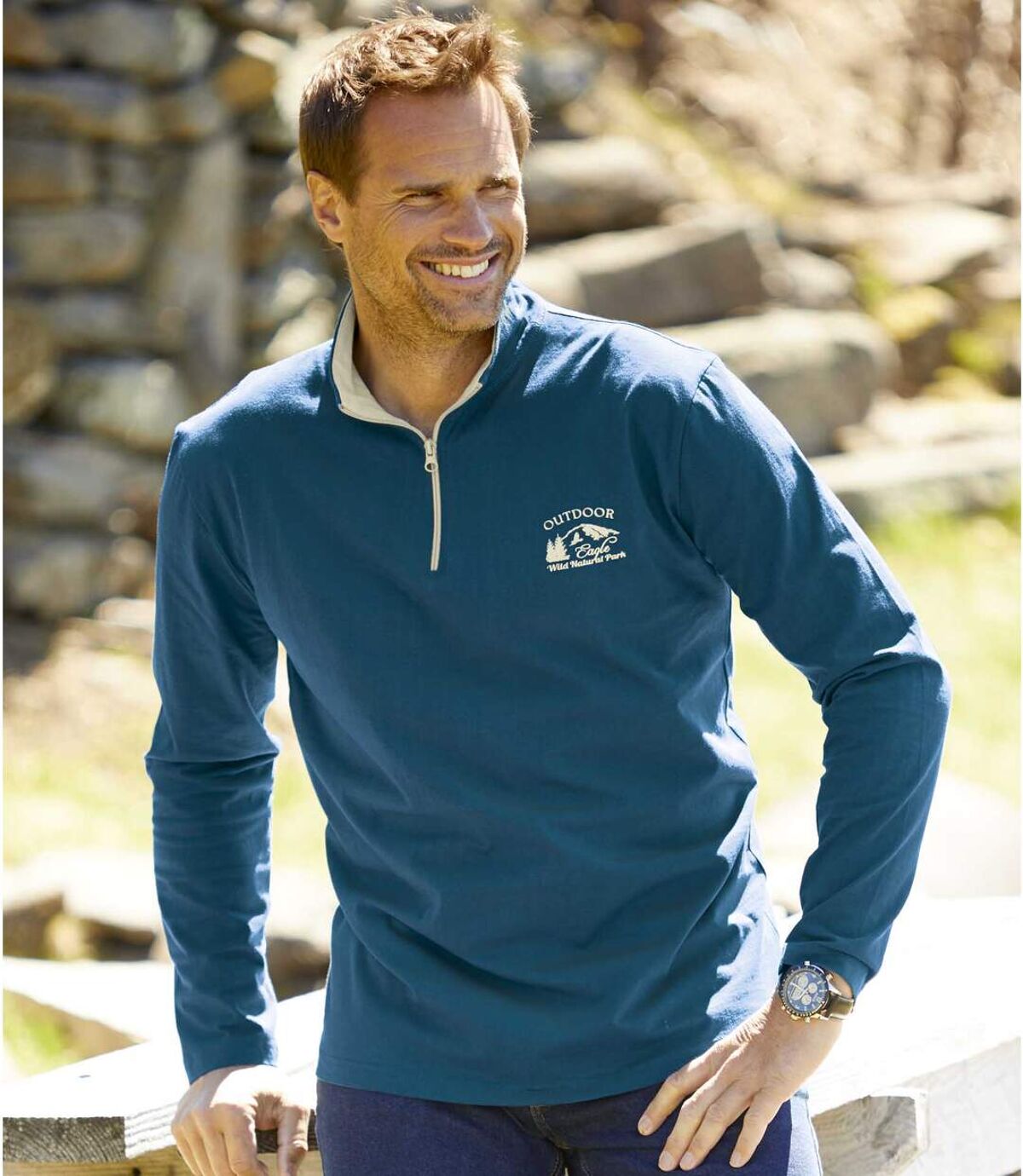 Zestaw 2 polo z suwakiem Wild Park Atlas For Men