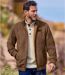 Men's Brown Faux-Suede Jacket-5