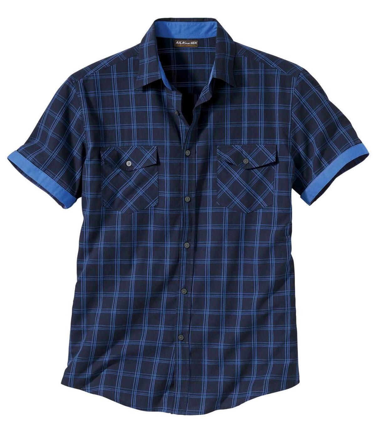 Koszula w kratę z krótkimi rękawami Blue Mesa Atlas For Men