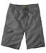 Men's Grey Casual Cargo Shorts