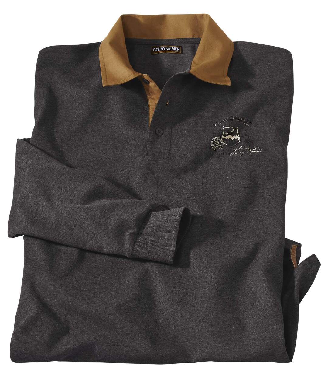 Men's Casual Grey Polo Shirt Atlas For Men