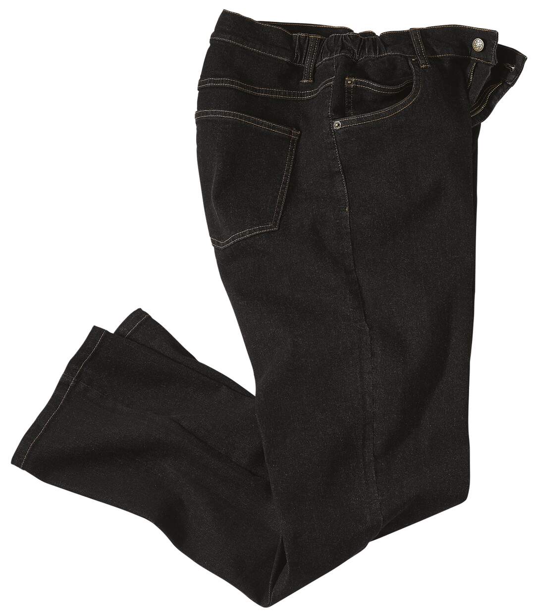 Le Jean Regular Stretch Confort Noir-2