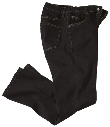 Le Jean Regular Stretch Confort Noir