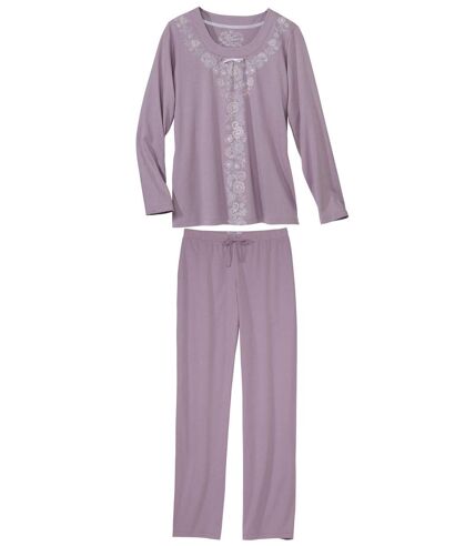 Liliowa piżama
