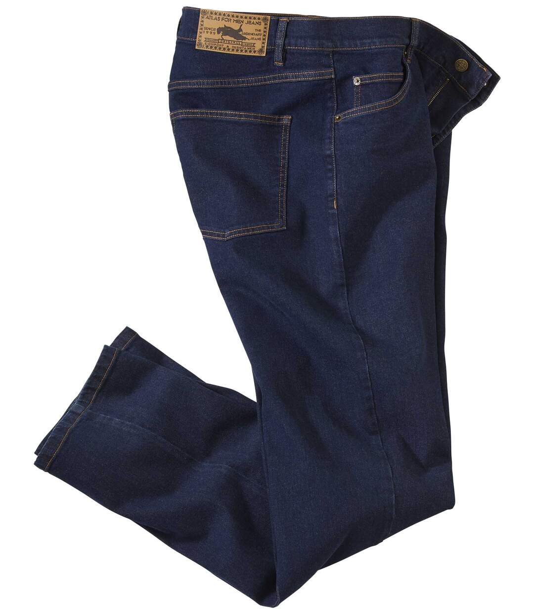 Men's Classic Blue Regular Stretch Jeans Atlas For Men