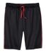 Men's Black Sporty Shorts - Elasticated Waist 