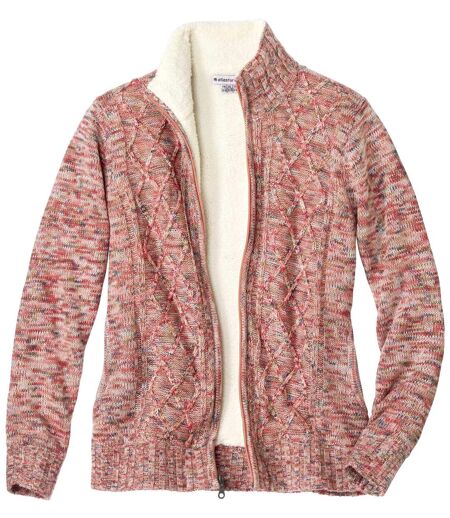 Women's Pink Knitted Jacket 
