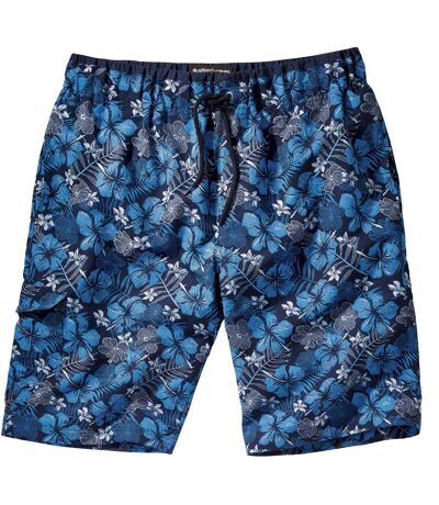 Men's Blue Floral Swimming Shorts