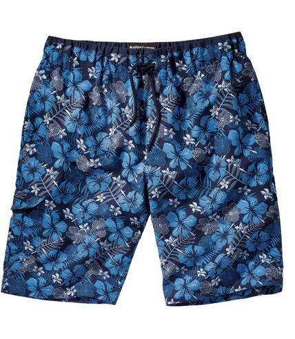Men's Blue Floral Swimming Shorts