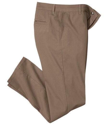 Pantalon Chino Stretch Taupe 