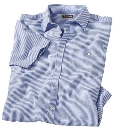 Men's Blue Nautical Striped Shirt