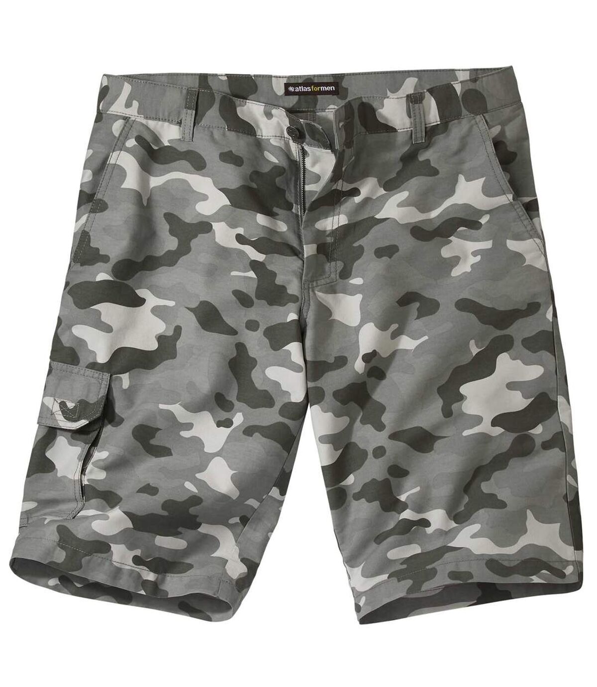 Men's Gray Camouflage Cargo Shorts Atlas For Men