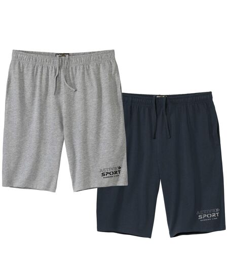 Le Lot de 2 Bermudas en Jersey