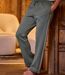 Men's Grey Fleece Pants - Elasticated Waistband-1