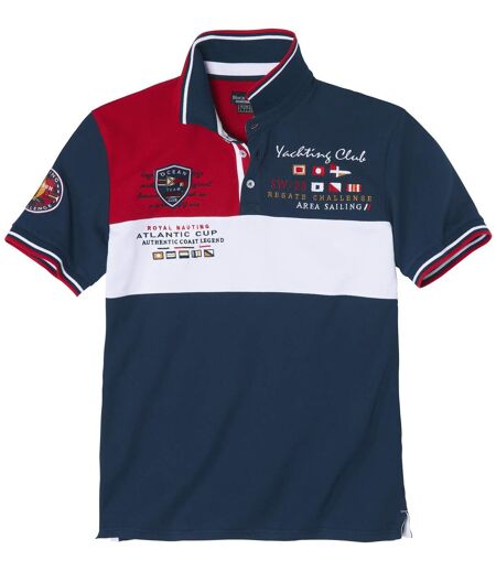 Men's Navy Piqué Polo Shirt