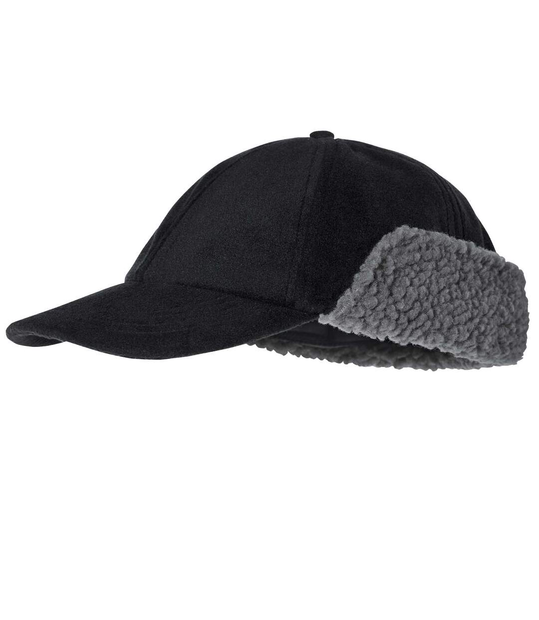 Men's Black Fleece & Sherpa Trapper Hat Atlas For Men