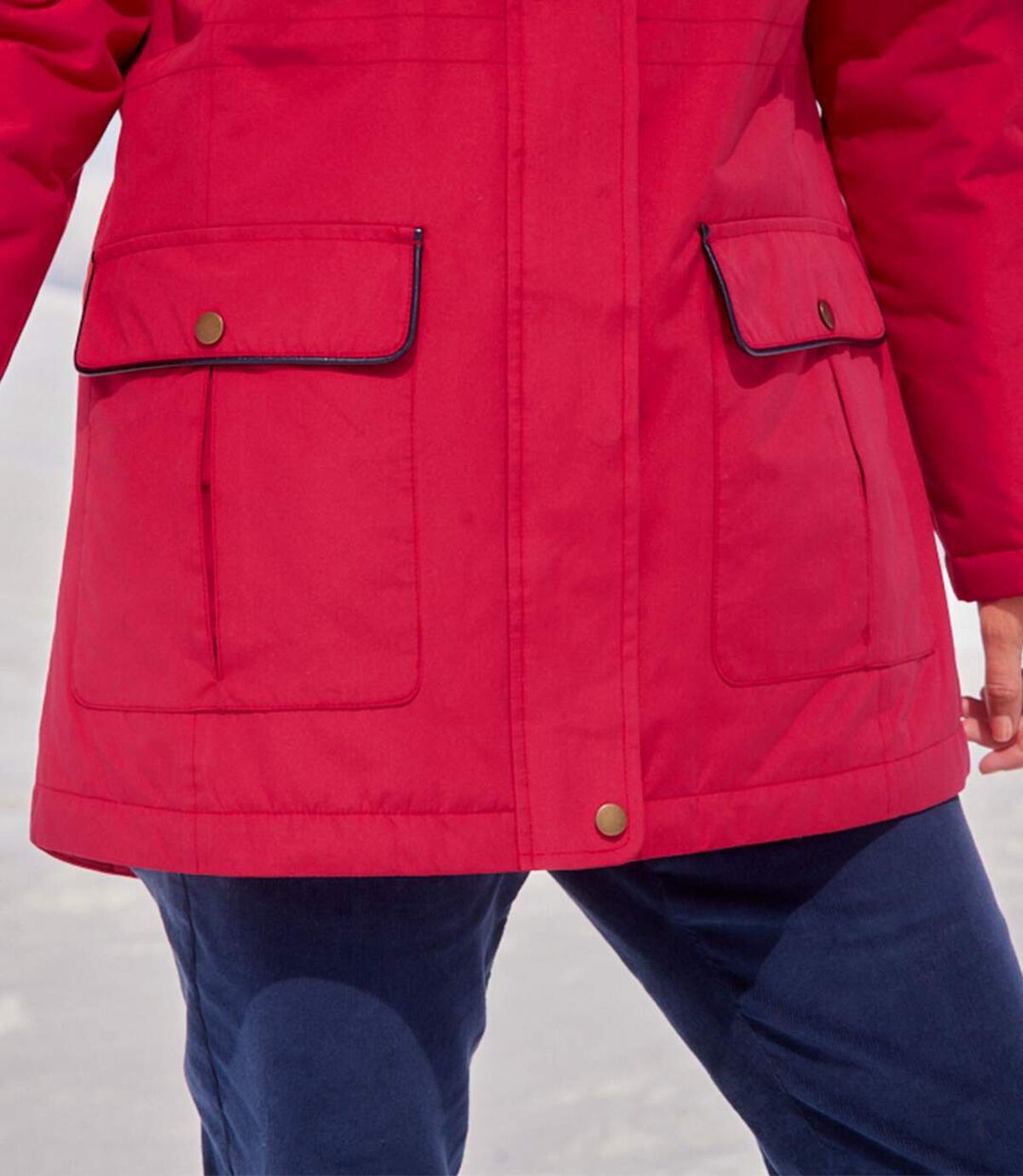 Wattierter Parka mit Webpelz-Kapuze Atlas For Men