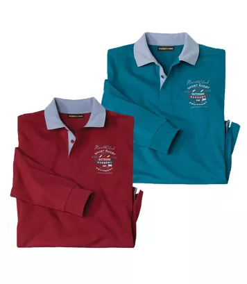 Lot de 2 Polos Rugby North Club
