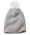 Women’s Gray Knitted Pompom Beanie Atlas For Men