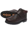 Pohodlné kožené kotníkové boty na suchý zip Atlas For Men