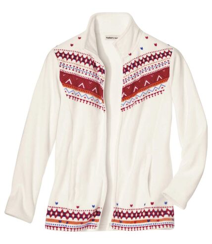 Women's Patterned Fleece Jacket