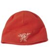 Women's Embroidered Fleece Hat - Orange  Atlas For Men