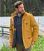 Men's Ochre Multi-Pocket Parka - Water-Repellent   