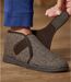 Pánske zateplené vyššie papuče na suchý zips